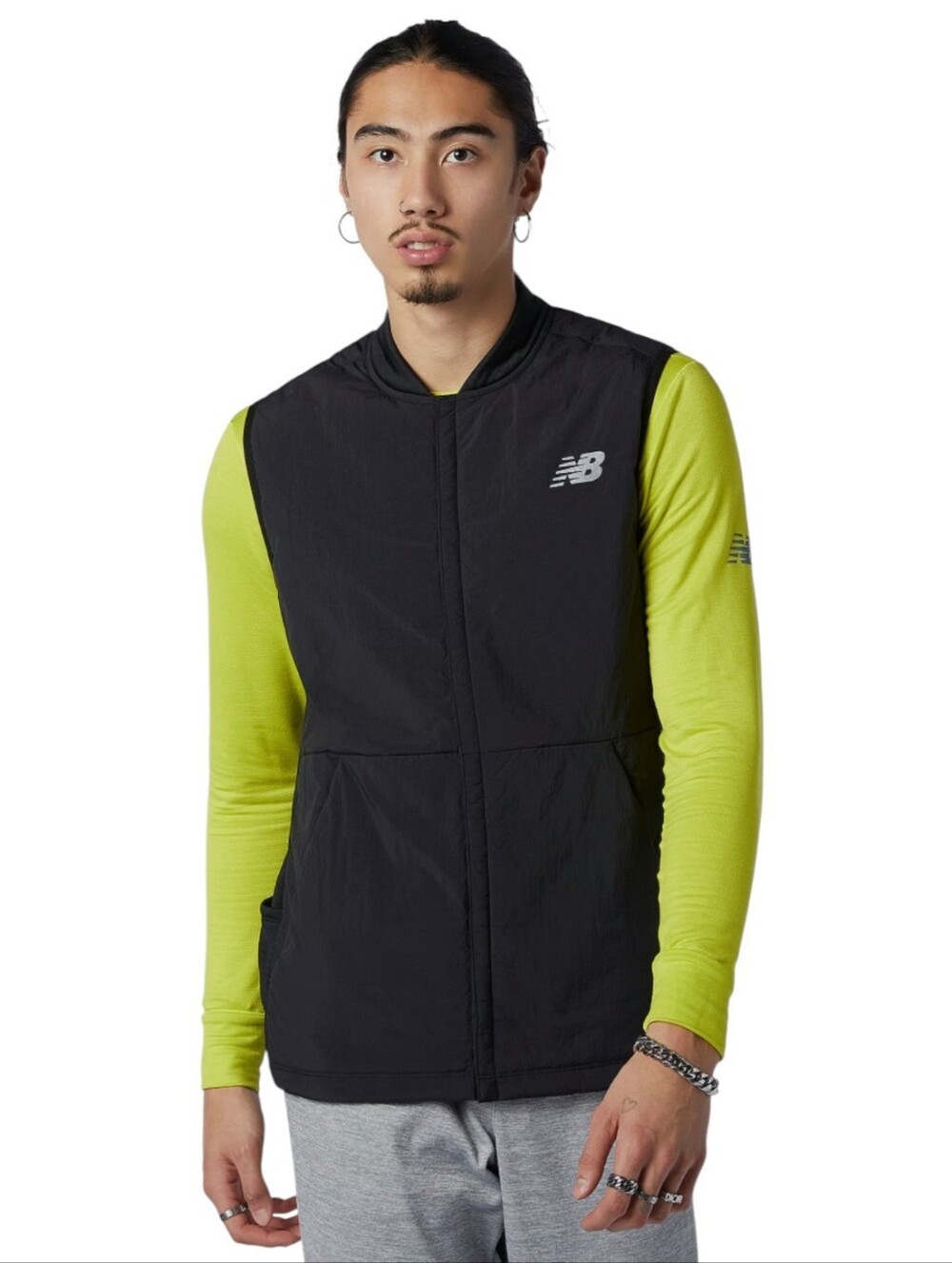 New Balance Impact Run Grid Back Vest Mens Large Black